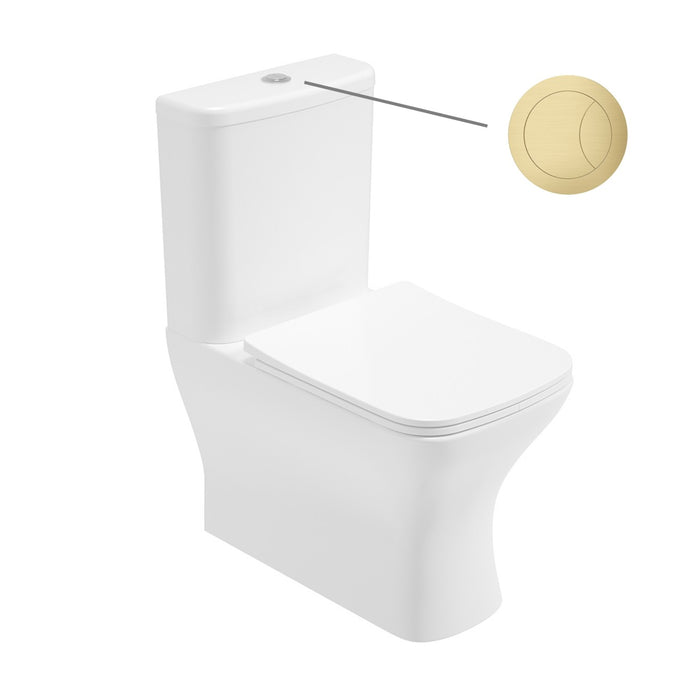 Sonas Score Rimless Fully Shrouded Close Coupled Toilet with Soft Close Seat