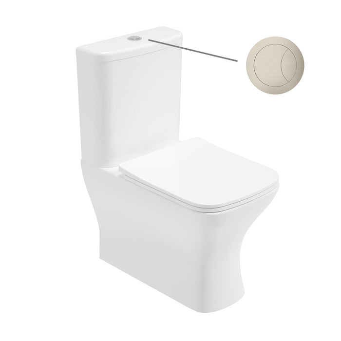 Sonas Score Rimless Fully Shrouded Close Coupled Toilet with Soft Close Seat