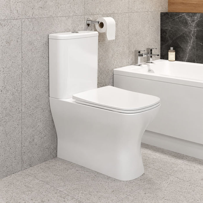 Sonas Score Rimless Fully Shrouded Close Coupled Toilet with Soft Close Seat