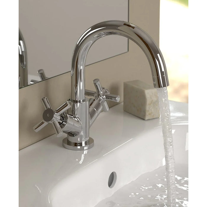 Sonas Series C Basin Mixer Tap With Waste - Chrome