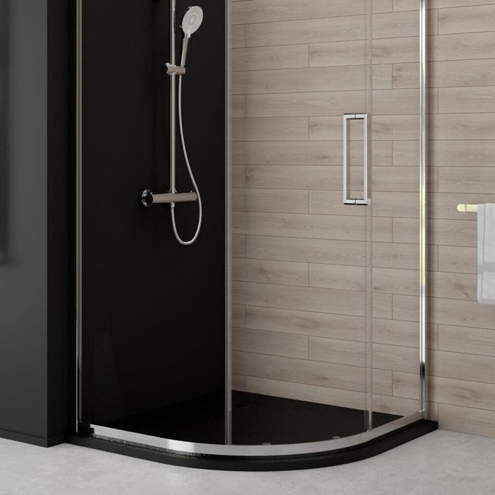Sonas Slate Antislip Quadrant Shower Tray With Waste