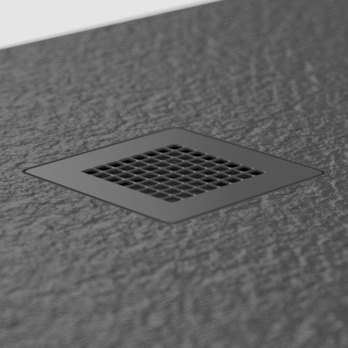 Sonas Slate Antislip Rectangular Shower Tray With Waste