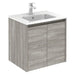 Sonas Smart 600mm 2 Door Vanity Unit With Slim Basin - Sandy