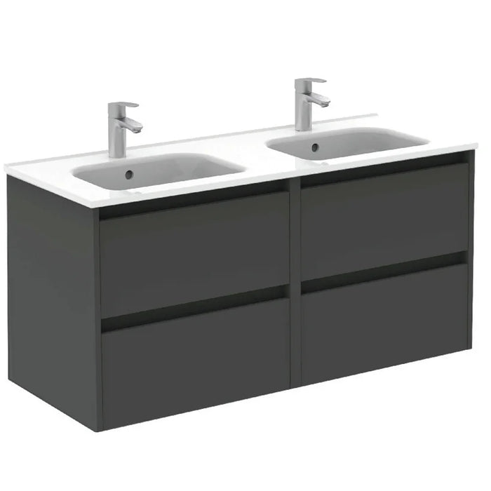 Sonas Smart Vanity Unit With Slim Basin - Gloss Grey /