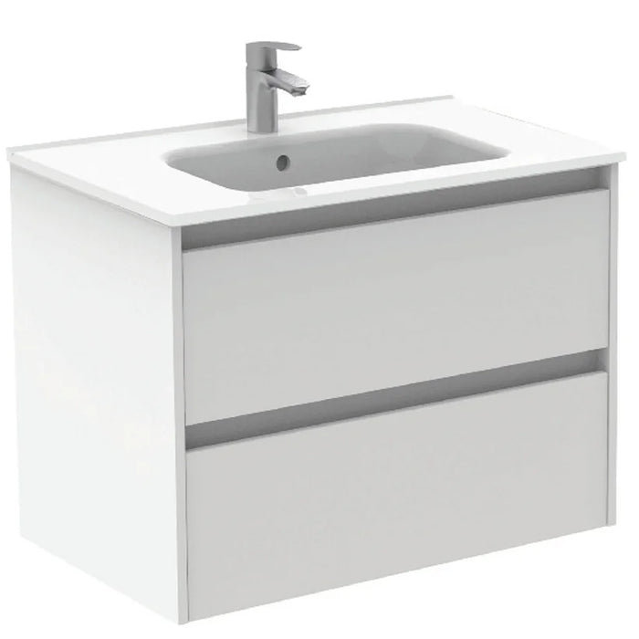 Sonas Smart Vanity Unit With Slim Basin - Gloss White /