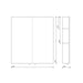 Sonas Stilo 1 Door Mirror Cabinet - Non Illuminated Cabinets