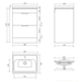 Sonas Stockholm 2 Drawer Floorstanding Vanity Unit