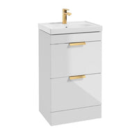 Sonas Stockholm 2 Drawer Floorstanding Vanity Unit
