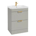 Sonas Stockholm 2 Drawer Floorstanding Vanity Unit