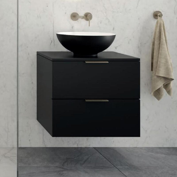 Sonas Stockholm 2 Drawer Wall Hung Unit With Countertop And Handle
