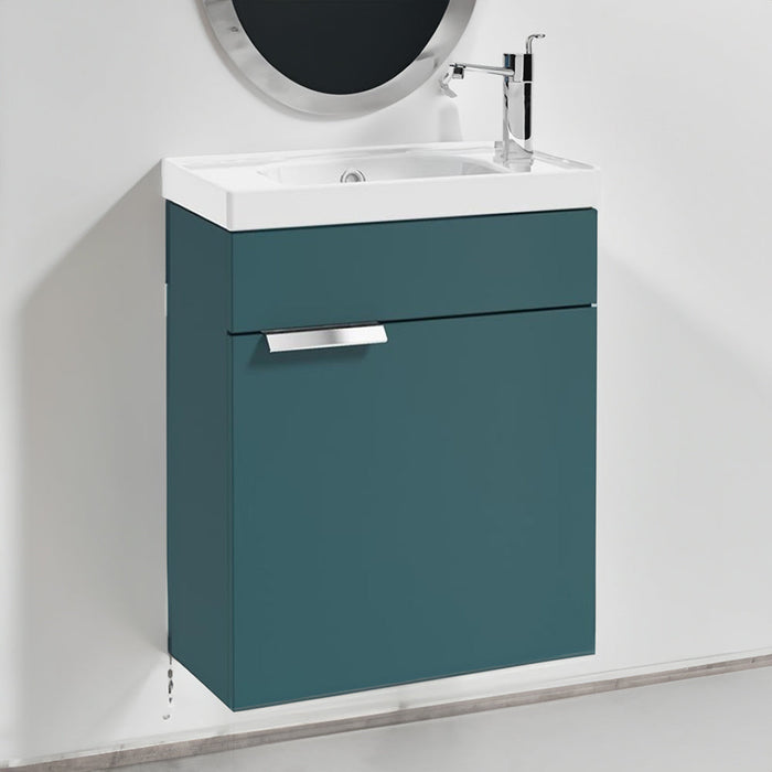 Sonas Stockholm 500mm 1 Door Cloakroom Wall Hung Vanity