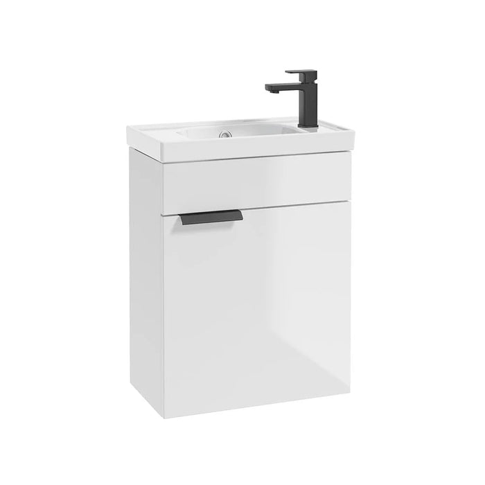 Sonas Stockholm 500mm 1 Door Cloakroom Wall Hung Vanity Unit