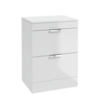 Sonas Stockholm 600mm 2 Drawer Floorstanding Vanity Unit