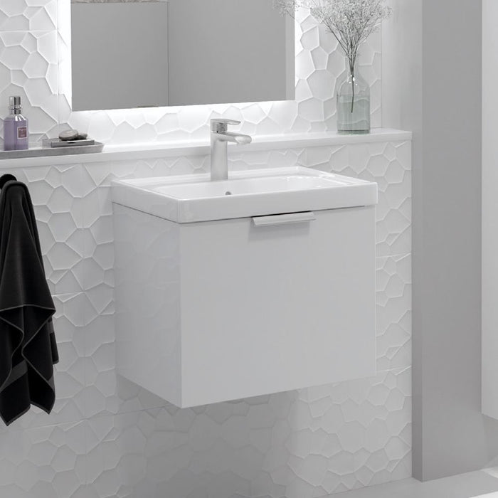 Sonas Stockholm Wall Hung Vanity Unit With Basin & Handle