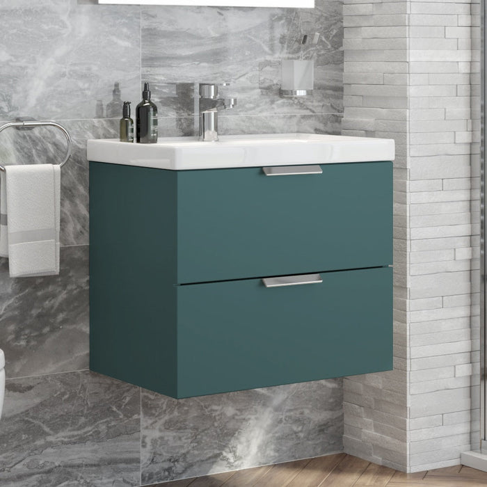 Sonas Stockholm Wall Hung Vanity Unit With Basin & Handle