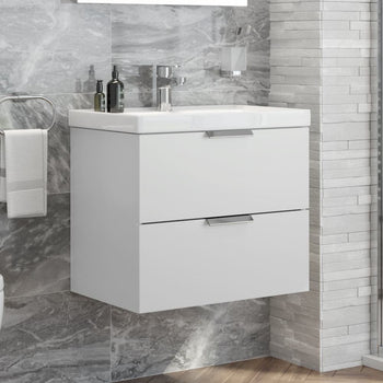 Sonas Stockholm Wall Hung Vanity Unit With Basin & Handle