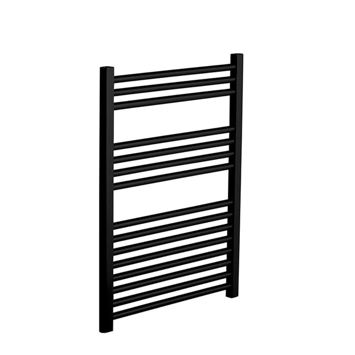 Sonas Straight Heated Towel Rail - 800mm X 500mm / Black