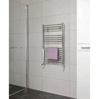 Sonas Straight Heated Towel Rail - 800mm X 500mm / Chrome