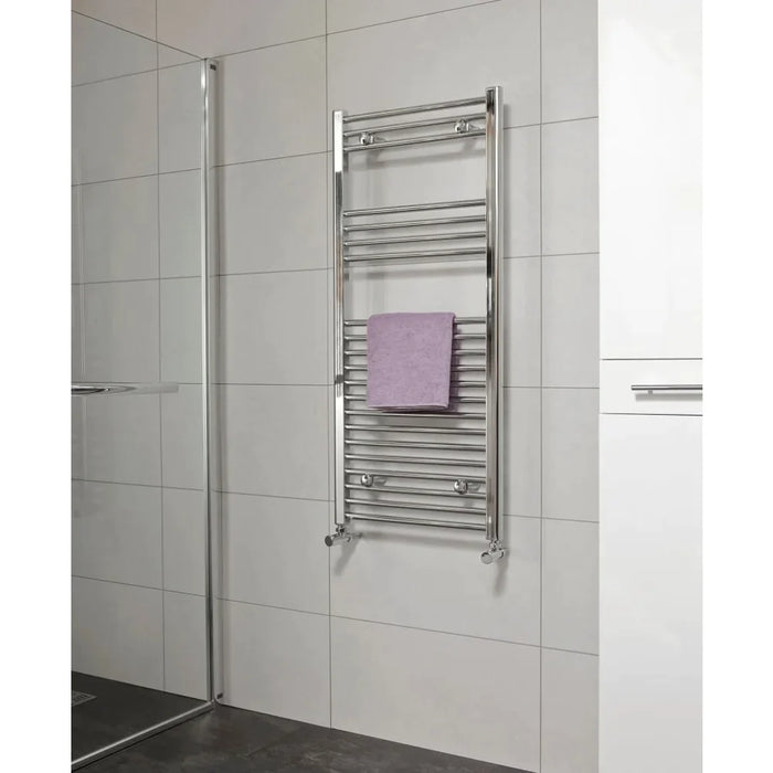 Sonas Straight Heated Towel Rail - 1200mm X 500mm / Chrome