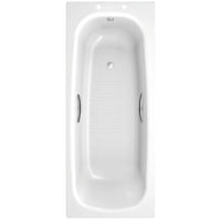 Sonas Strata Anti Slip Single Ended Steel Bath With Grips -