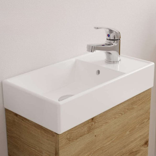 Sonas Strata 400mm 1 Door Floorstanding Cloakroom Vanity Unit with Basin