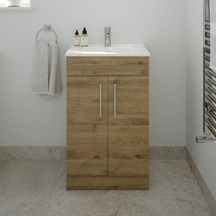 Sonas Strata 2 Door Floorstanding Vanity Unit with Basin & Handles