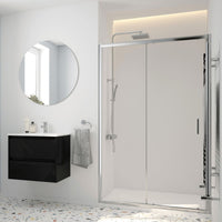 Sonas Strata 6mm Recessed Sliding Shower Door - Chrome