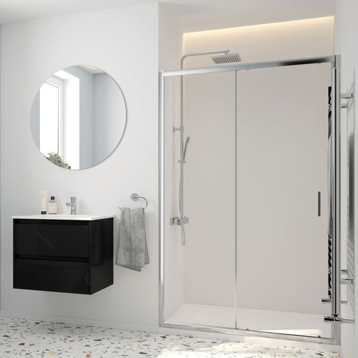 Sonas Strata 6mm Recessed Sliding Shower Door - Chrome
