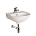 Sonas Strata Round Wall Hung Basin 450mm Wide - 2 Tap Holes