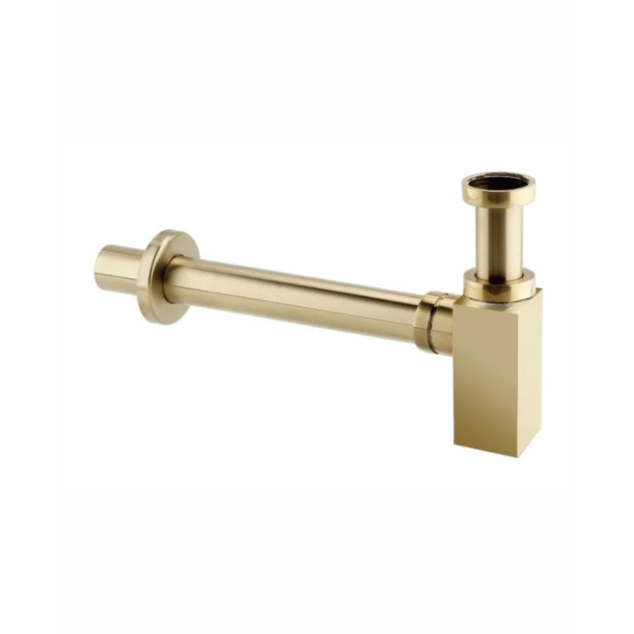 Sonas Sync Brass Square Bottle Trap - Brushed Gold