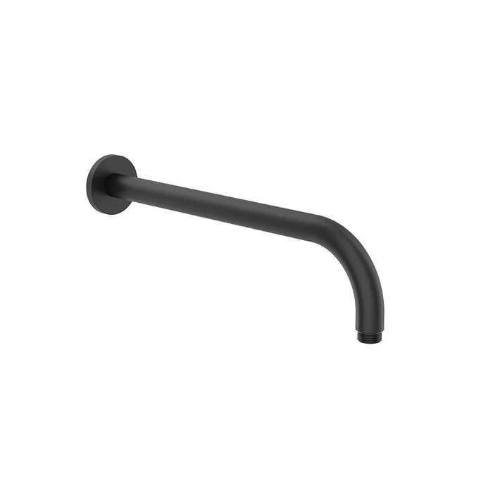 Sonas Sync Round Wall Shower Arm - 345mm Long - Matt Black