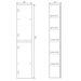 Sonas Universal 1366mm High 2 Door Wall Hung Tall Storage