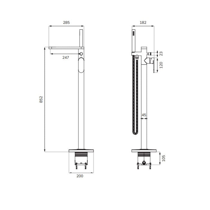 Sonas Urban Living Freestanding Bath Shower Mixer Tap