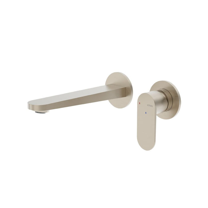 Sonas Urban Living Wall Mounted Basin Mixer Tap - Brushed