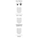 Sonas Base Rimless Open Back Close Coupled Toilet And Soft