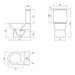 Sonas Via Rimless Fully Shrouded Close Coupled Toilet