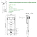 Sonas Via Rimless Wall Hung Toilet With Frame Cistern