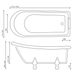 Sonas Viceroy Freestanding Single Ended Slipper Bath 1710mm