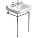 Sonas Westbury Basin With Chrome Stand - 610mm / 2 Tap Holes