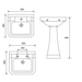 Sonas Westbury Basin With Chrome Stand - Basins