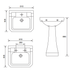 Sonas Westbury Basin With Chrome Stand - Basins