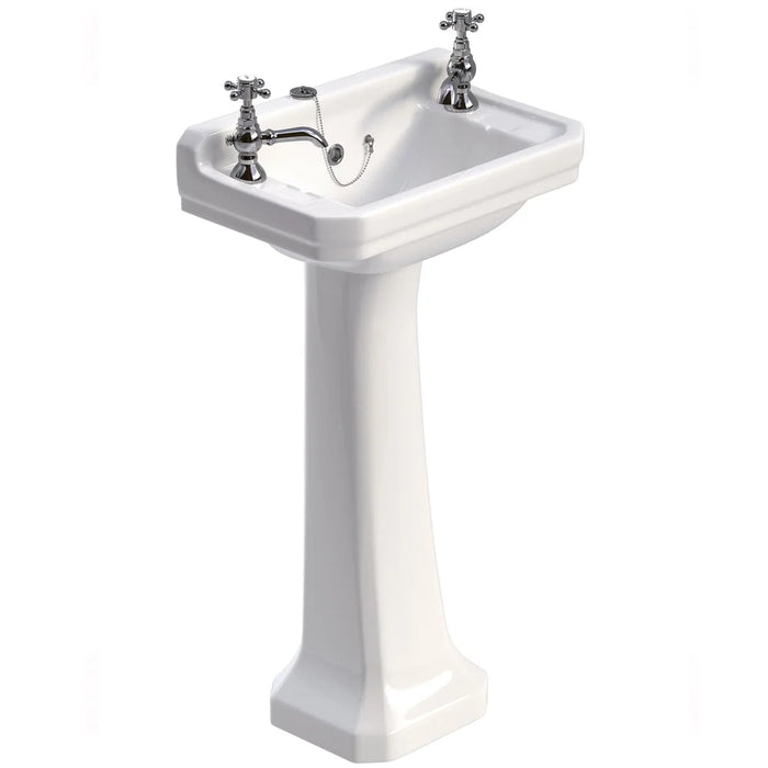 Sonas Westbury Basin With Full Pedestal - 500mm / 2 Tap