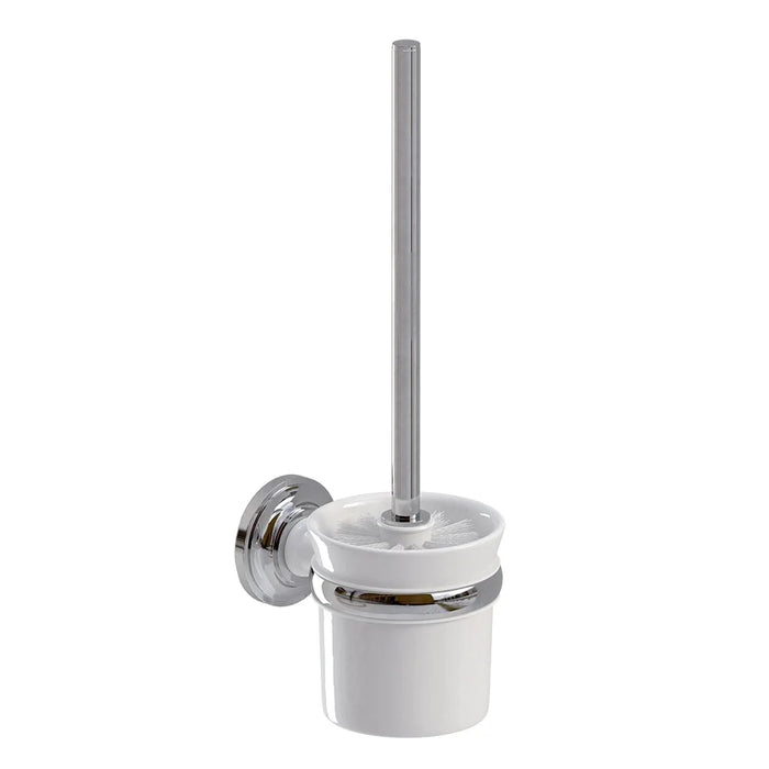 Sonas Westbury Toilet Brush Holder - Chrome/White