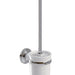 Sonas Westbury Toilet Brush Holder - Chrome/White Brushes