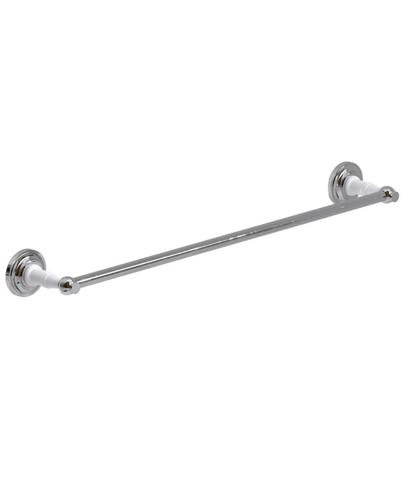 Sonas Westbury Towel Rail - 680mm Wide Chrome/White Rings