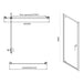 Sonas Zeba 6mm Framed Pivot Shower Door With Side Panel