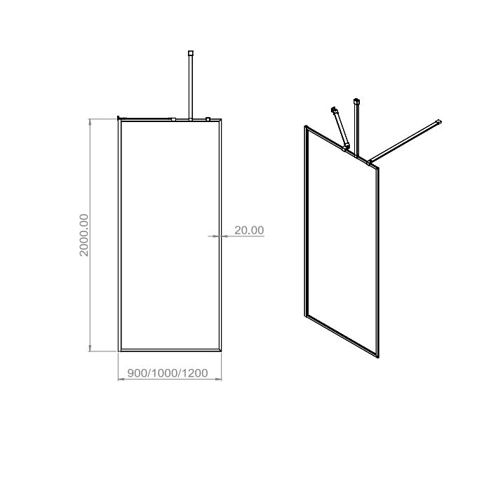 Sonas Mirage Wetroom Panel 8mm