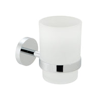 Vado Spa Frosted Glass Tumbler And Holder - Chrome