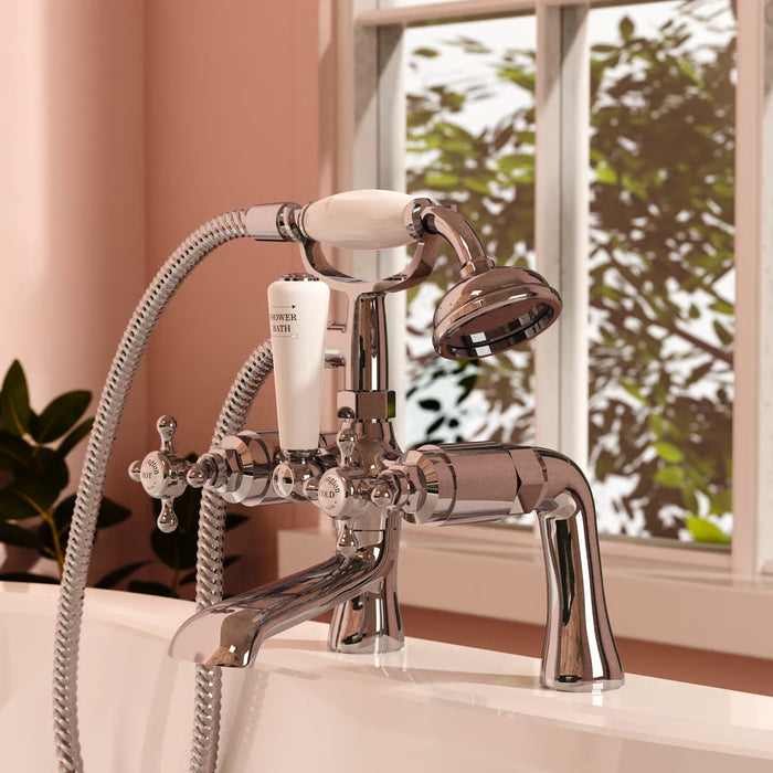 Burlington Stafford Bath Shower Mixer Tap Chrome