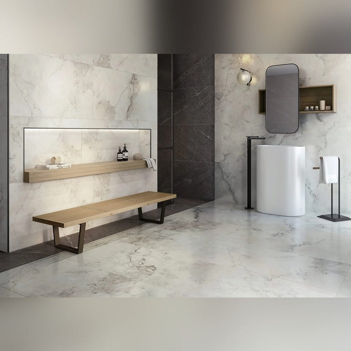 Stilo Armonia White Lappato Porcelain Tile 100x100